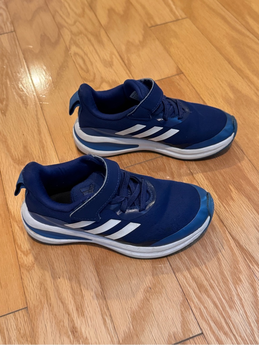 Adidas Fortarun elastic lace top velcro hook and loop top strap kids shoes